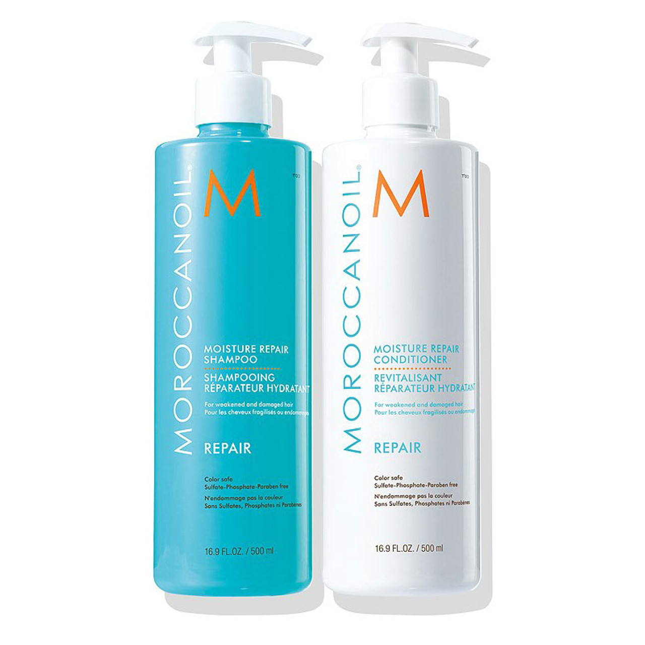 -20% Moroccanoil Repair Duo шампоан и балсам за възстановяване на суха и увредена коса 2x500ml.